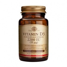 Solgar Vitamin D3 2200IU x 50 Capsules - Maintains Healthy Bones & Teeth