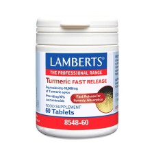LAMBERTS TURMERIC FAST RELEASE, PROVIDING 95% CURCUMINOIDS 60TABLETS