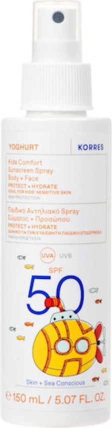 Korres Kids Comfort Sunscreen Spray Spf50 150ml