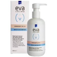 INTERMED EVA INTIMATE WASH HERBOSEPT PH 3.5, DAILY CLEANING& ANTIBACTERIAL PROTECTION OF THE SENSITIVE INTIMATE AREA 250ML