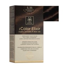 Apivita My Color Elixir Permanent Hair Color Kit Light Brown Gold Mahogany No 5.35