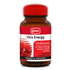 LANES XTRA ENERGY, MULTIVITAMINS WITH GINSENG& CoQ10. TIME RELEASED TABLETS FOR MENTAL& PSYSICAL ENERGY 30TABLETS