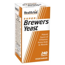 Health Aid Brewers Yeast x 240 Veg Tablets - Natural Source Of B Vitamins,  Aminoacids & Minerals