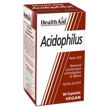 Health Aid Acidophilus (100 Million) x 60 Veg Capsules - Balanced Combination Of Acidophilus & Bifidus