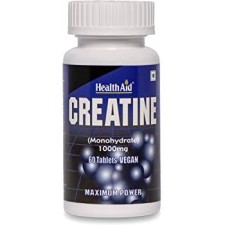 HELATH AID CREATINE MONOHYDRATE 1000MG. HELPS INCREASE MUSCLE GAIN& LEAN BODY MASS 60TABLETS