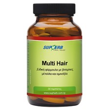 SUPHERB MULTI HAIR 30s, A UNIQUE COMPOSITION OF NUTRIENTS FOR HEALTHY HAIR AND NAILS 
