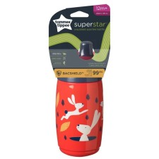 Tommee Tippee Superstar Insulated Sport Bottle 12m+ x 266ml Red Colour