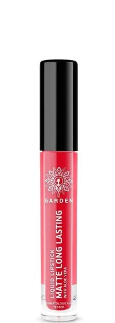 Garden Liquid Lipstick Matte Long Lasting With Aloe Vera Glorious Red 05