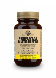 Solgar Prenatal Nutrients x 60 Tablets - Multivitamin & Mineral Formula For Pregnant And Lactating Women