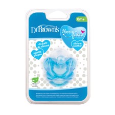 DR. BROWNS HAPPY PACI SILICONE PACIFIER 0m+ BLUE