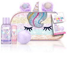 Baylis & Harding From Me To You Beauty Bag Containing: Pencil Case Shower Crème 60ml , Bath Bomb 45g & Scented Lip Balm