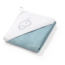 Babyono Terry Hooded Towel Cloud Blue 100x100 cm