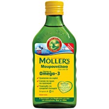 Mollers Cod Liver Oil x 250ml - Natural Source Of Omega 3 Fatty Acids & Vitamin D3, A & E With Natural Flavour