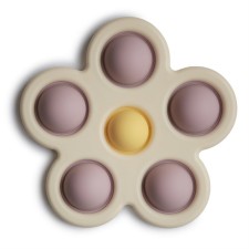 Mushie Flower Press Toy Soft Lilac