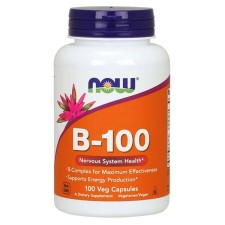 NOW B-100, SUPPORTS NERVOUS SYSTEM HEALTH 100CAPSULES