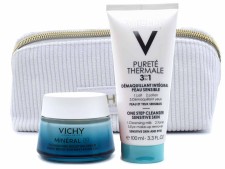 Vichy Mineral 89 Booster Cream Dry Skin + 3 In 1 Cleansing Emulsion 100ml Gift Set