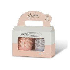 Isabelle Laurier set of 2 creamy bath cupcakes