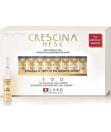 LABO CRESCINA HFSC 100% WOMAN 500, HELPS PROMOTE PHYSIOLOGICAL HAIR GROWTH 10AMPULES