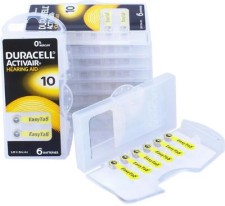 Duracell Hearing Aid 10 6s, Μπαταρίες Σχεδιασμένες Για Ακουστικά Βα...