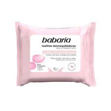 Babaria Make Up Remover Wipes Rose Hip 25 pieces