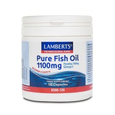 Lamberts Pure Fish Oil 1100mg x 120 Capsules - Providing 700mg Omega 3