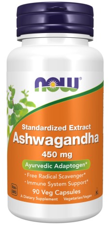 Now Foods - Ashwagandha 450mg x 90 Veg Capsules