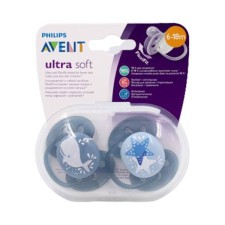 PHILIPS AVENT ULTRA SOFT PACIFIER 6-18m 2s SCF223/03