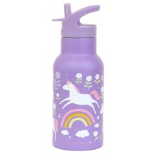 A Little Lovely Company Stainless Steel Drink Bottle Unicorn Dreams 350ml