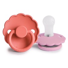 Frigg Daisy Silicone Pacifiers Poppy/Lupine 0-6m 2s
