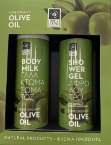 Bodyfarm Pure Olive Oil Set Body Milk x 250ml & Shower Gel x 250ml