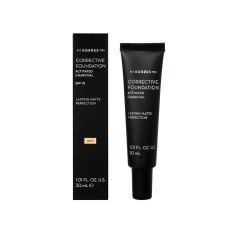 KORRES CORRECTIVE FOUNDATION WITH ACTIVATED CHARCOAL SPF15  ACF1 30ML