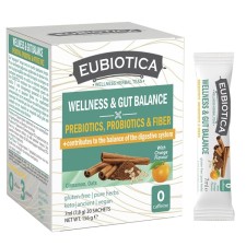 Eubiotica Wellness & Gut Balance Tea Prebiotics & Fiber 20 Sachets