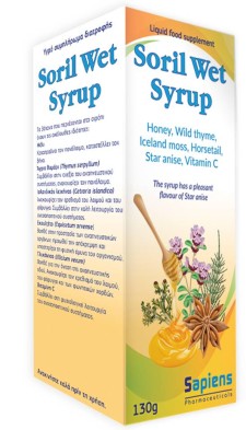 SORIL WET SYRUP 130g, HELPS RELIEVE FROM WET COUGH AND COMMON COLD SYMPTOMS