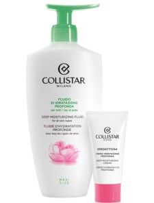 Collistar The Bridge Bag Set Deep Moisturizing Fluid 400ml & Cream 25ml