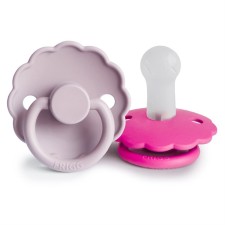 Frigg Daisy Silicone Pacifier Soft Lilac/Fuchsia 6-18 months 2s