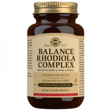 Solgar Balance Rhodiola Complex x 60 Capsules - Multivitamin & Herb - Balance For Stress Support