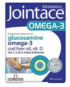 VITABIOTICS JOINTACE OMEGA-3, HELPS MANTAIN SUPPLE& FLEXIBLE JOINTS 30CAPSULES