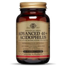 SOLGAR ADVANCED 40+ ACIDOPHILUS, PROBIOTIC FORMULA DESIGNED FOR PEOPLE OVER 40 YEARS OLD 60CAPSULES