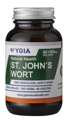 YGIA ST.JOHNS WORT. CALMS NERVES & SOOTHES PAIN 60CAPSULES