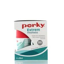 Perky Extrem Freshness Deodorant 96h 50ml 1+1
