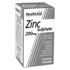 Health Aid Zinc Sulphate 200mg x 90 Tablets