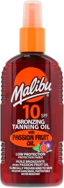 Malibu Bronzing Tanning Oil Spf10 200ml