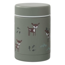 Fresk Stainless Steel Double Wall Food Container Deer Olive 300ml