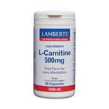Lamberts L-Carnitine 500mg x 60 Capsules