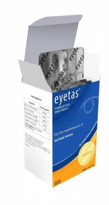 EYETAS 120 CAPSULES, FOR THE MAINTENANCE OF NORMAL VISION