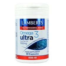 Lamberts Omega 3 Ultra x 60 Capsule - Pure Fish Oil 1300mg