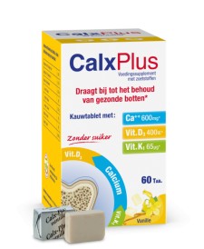 Calx Plus 600mg Chewable 60 Vanilla