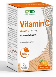 Agetis Vitamin C 1000mg Orange Chewable 60 Tabs