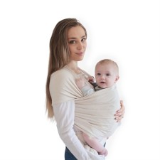 Mushie Baby Carrier Wrap Beige Melagne