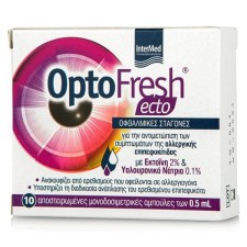 OptoFresh Ecto Eye Drops Against The Allergic Conjuctivitis Symptoms 10 Ampoules